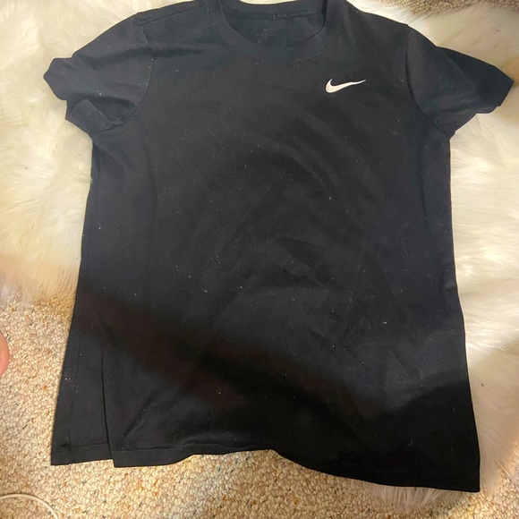 NIKE plain black Dri-fit t shirt Size M - Picture 1 of 2
